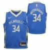 NBA Jerseys Nike Kids' Milwaukee Bucks Giannis Antetokounmpo #34 2022 City Edition Jersey -Nike popular store unnamed file 7297
