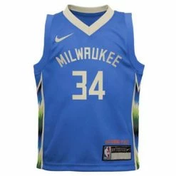 NBA Jerseys Nike Kids' Milwaukee Bucks Giannis Antetokounmpo #34 2022 City Edition Jersey -Nike popular store unnamed file 7299