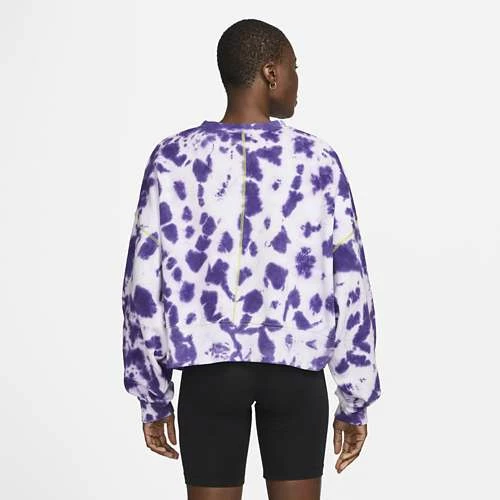 Hoodies & Sweatshirts Women's Nike Sportswear Oversized Fleece Tie-Dye Crewneck Sweatshirt 4 Hoodies & Sweatshirts Women's Nike Sportswear Oversized Fleece Tie-Dye Crewneck Sweatshirt - Image 2
