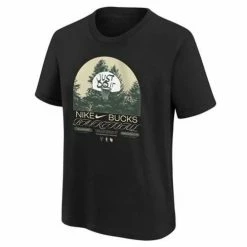NBA Shirts Nike Kids' Milwaukee Bucks Sideline Max90 T-Shirt