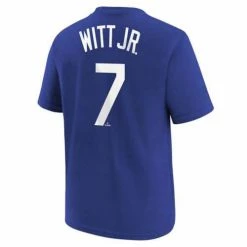 MLB Shirts Nike Kids' Kansas City Royals Bobby Witt Jr #7 Home Name & Number T-Shirt
