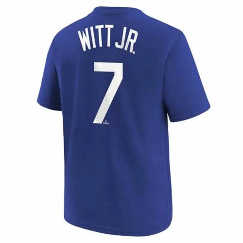 MLB Shirts Nike Kids' Kansas City Royals Bobby Witt Jr #7 Home Name & Number T-Shirt 3 MLB Shirts Nike Kids' Kansas City Royals Bobby Witt Jr #7 Home Name & Number T-Shirt