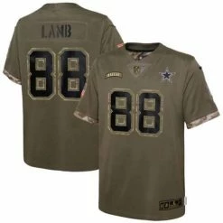 NFL Jerseys Nike Kids' Dallas Cowboys CeeDee Lamb #88 2022 Salute To Service Jersey