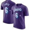 NBA Shirts Nike Los Angeles Lakers LeBron James #23 City Edition Mixed Moment Tape Name & Number T-Shirt
