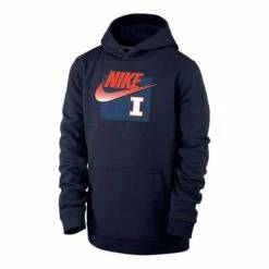 College Hoodies & Sweatshirts Nike Kids' Illinois Fighting Illini Club Remix Hoodie