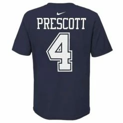NFL Shirts Nike Kids' Dallas Cowboys Dak Prescott #4 2020 Name & Number T-Shirt