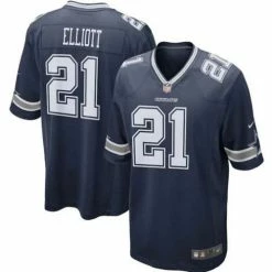 NFL Jerseys Nike Dallas Cowboys Ezekiel Elliott #21 Game Jersey