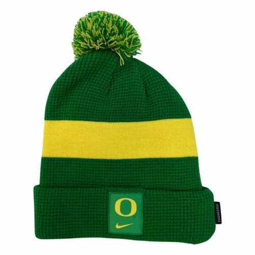 College Hats & Caps Nike Oregon Ducks Sideline Pom Beanie 3 College Hats & Caps Nike Oregon Ducks Sideline Pom Beanie