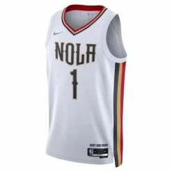 NBA Jerseys Nike New Orleans Pelicans Zion Williamson #1 City Edition Mixed Moment Tape Jersey -Nike popular store unnamed file 7386