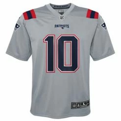NFL Jerseys Nike Kids' New England Patriots Mac Jones #10 Invert Jersey -Nike popular store unnamed file 7419