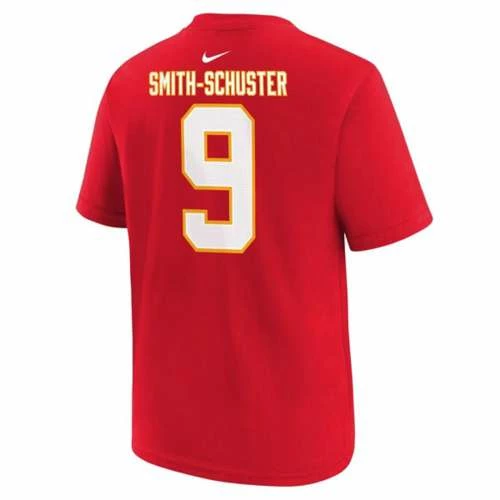 NFL Shirts Nike Kids' Kansas City Chiefs JuJu Smith-Schuster #9 Player Name & Number T-Shirt 3 NFL Shirts Nike Kids' Kansas City Chiefs JuJu Smith-Schuster #9 Player Name & Number T-Shirt