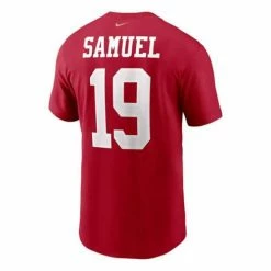NFL Shirts Nike San Francisco 49ers Deebo Samuel #19 Name & Number T-Shirt