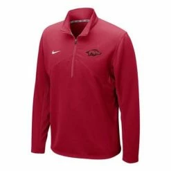 College Shirts Nike Arkansas Razorbacks DriFit Training 1/4 Zip