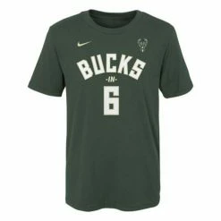 NBA Shirts Nike Kids' Milwaukee Bucks 2021 NBA Finals Champions Buck In 6 T-Shirt