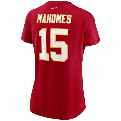 NFL Shirts Nike Women's Kansas City Chiefs Patrick Mahomes #15 Name & Number T-Shirt 3 NFL Shirts Nike Women's Kansas City Chiefs Patrick Mahomes #15 Name & Number T-Shirt