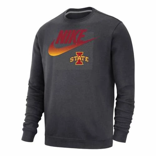 College Hoodies & Sweatshirts Nike Iowa State Cyclones Remix Crewneck Sweatshirt 3 College Hoodies & Sweatshirts Nike Iowa State Cyclones Remix Crewneck Sweatshirt