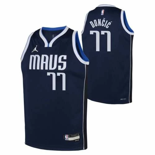 NBA Jerseys Nike Kids' Dallas Mavericks Luka Doncic #77 2022 Statement Jersey 3 NBA Jerseys Nike Kids' Dallas Mavericks Luka Doncic #77 2022 Statement Jersey