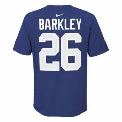 NFL Shirts Nike Kids' New York Giants Saquon Barkley #26 Name & Number T-Shirt