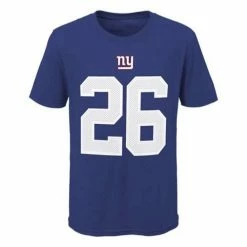 NFL Shirts Nike Kids' New York Giants Saquon Barkley #26 Name & Number T-Shirt -Nike popular store unnamed file 7664