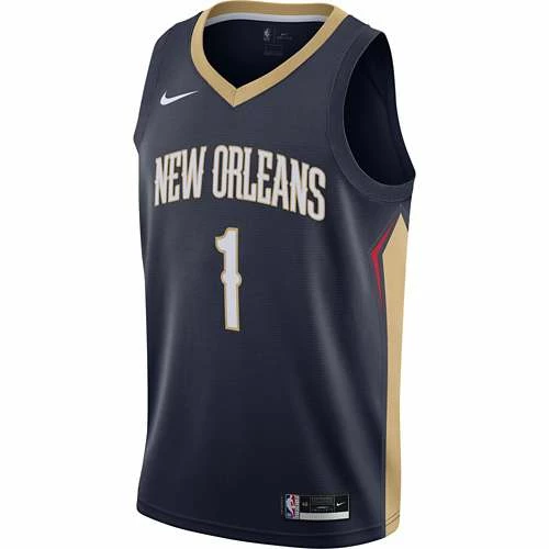 NBA Jerseys Nike New Orleans Pelicans Zion Williamson #1 Icon Edition Swingman Jersey 3 NBA Jerseys Nike New Orleans Pelicans Zion Williamson #1 Icon Edition Swingman Jersey