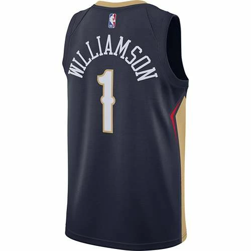 NBA Jerseys Nike New Orleans Pelicans Zion Williamson #1 Icon Edition Swingman Jersey 4 NBA Jerseys Nike New Orleans Pelicans Zion Williamson #1 Icon Edition Swingman Jersey - Image 2