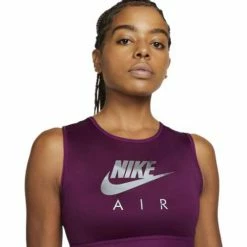 Bras Women's Nike Air Dri-FIT Swoosh Medium-Support High Neck Graphic Sports Bra -Nike popular store unnamed file 940
