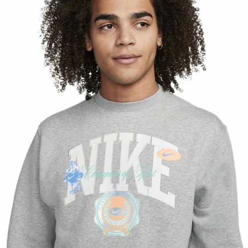 Hoodies & Sweatshirts Men's Nike Sportswear Logo Fleece Crewneck Sweatshirt 5 Hoodies & Sweatshirts Men's Nike Sportswear Logo Fleece Crewneck Sweatshirt - Image 3
